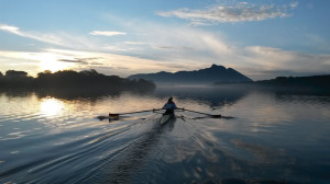 Der Lago di Sabaudia: Nach dem Team Deutschland-Achter wird das Team Frauenachter dort für zwei Wochen sein Trainingslager aufschlagen. Foto: Stefan Weigelt