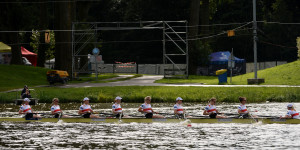 Der Frauenachter gewinnt das B-Finale in Amsterdam.