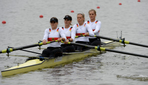 Miriam Davids, Sara Davids, Alexandra Höffgen und Constanze Siering im Vierer